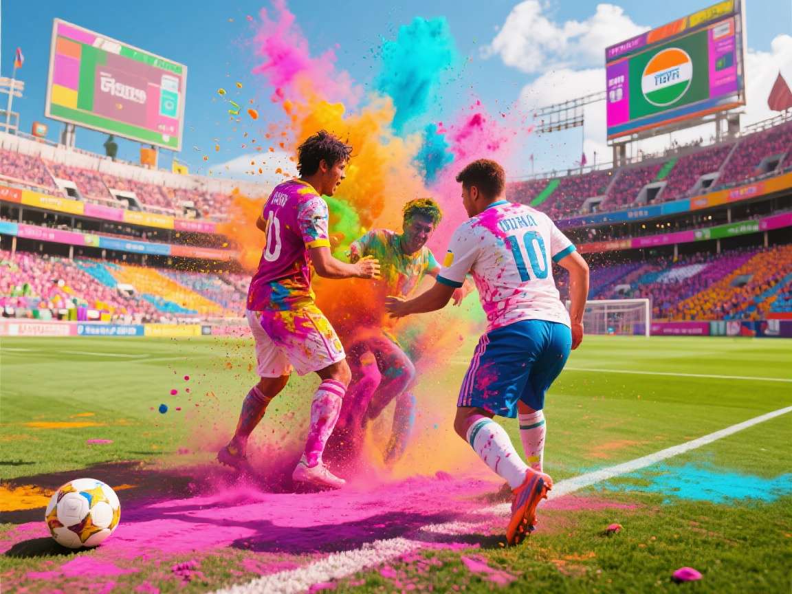 Incredible Handball India - Holi Event Incredible Handball India Holi event